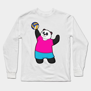 Panda as Volleyball player with Volleyball Long Sleeve T-Shirt